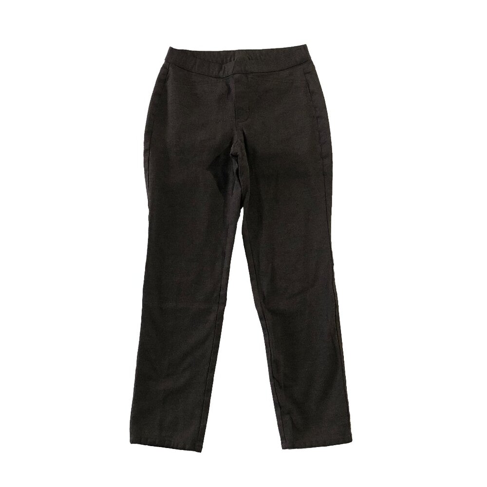 J. Jill Pants Womens Size XS Brown Ponte Slim Leg Pull On Stretch Straight Ankle